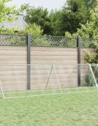 vidaXL Клетка за пилета сребриста 400x105x91 см поцинкована стомана