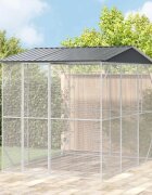 vidaXL Клетка за птици Антрацит 227 x 310 x 247 см