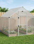 vidaXL Клетка за птици Сребристо 1815 x 221 x 1735 см