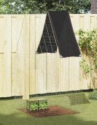 vidaXL Клетка за заек Сребристо 100 x 100 x 210 см Поцинкована стомана