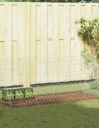 vidaXL Клетка за заек Сребристо 215 x 100 x 85 см Поцинкована стомана