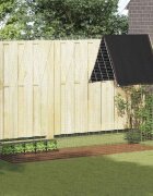 vidaXL Клетка за заек Сребристо 300 x 100 x 210 см Поцинкована стомана