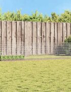 vidaXL Клетка за заек Сребристо 430 x 100 x 85 см Поцинкована стомана