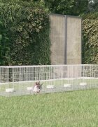 vidaXL Клетка за зайци 5 панела 273x79x54 см поцинковано желязо