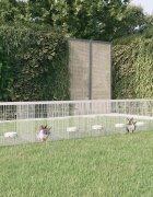 vidaXL Клетка за зайци 6 панела 327x79x54 см поцинковано желязо