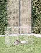 vidaXL Клетка за зайци 78x54x54 см поцинковано желязо