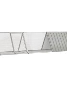 vidaXL Клетка за зайци сива 3025x805x71 см поцинкована стомана