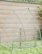 vidaXL Клетка за зайци сребриста 105x100x120 см поцинкована стомана