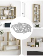 vidaXL Ключалка закачалка 3673 бр. Сребрист 45 x 16 x 3.5 мм Желязо