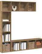 vidaXL Книжни шкафове 3 бр Artisan Oak Engineered Wood