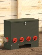 vidaXL Кокошарник 2 Маслиненозелено 605 x 29 x 51 см 25 kg