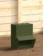 vidaXL Кокошарник Маслинено зелено 20 x 25 x 35 см