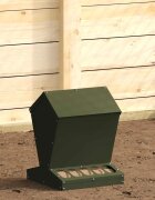 vidaXL Кокошарник Маслинено зелено 30 x 30 x 39 см