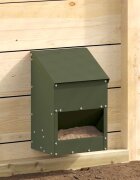 vidaXL Кокошарник Маслиненозелено 21 x 16 x 33 см 3 кг