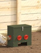 vidaXL Кокошарник Маслиненозелено 405 x 25 x 38 см 20 kg