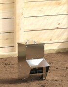 vidaXL Кокошарник Сребрист 20 x 25 x 35 см Галванизирана стомана