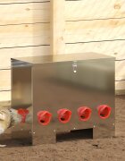 vidaXL Кокошарник Сребристо 605 x 29 x 51 см 25 kg