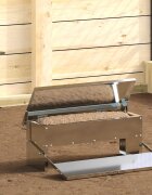 vidaXL Кокошка Т ределна хранилка Сребристо 485 x 395 x 19 см 5 kg