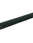 vidaXL Кокошкарска мрежа с PVC покритие 25x15 м зелена