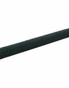 vidaXL Кокошкарска мрежа с PVC покритие 25x15 м зелена
