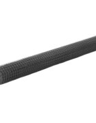 vidaXL Кокошкарска мрежа стомана с PVC покритие 10x15 м сива