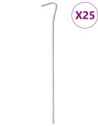 vidaXL Колчета за палатка 25 бр 23 см Ø4 мм поцинкована стомана