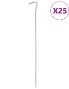 vidaXL Колчета за палатка 25 бр 30 см Ø5 мм поцинкована стомана