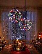 vidaXL Коледен финал светлина 2 бр. 400 LED светодиода Многоцветен