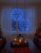 vidaXL Коледен финал светлина 2 бр. 400 LED светодиода Синьо