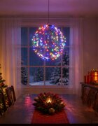 vidaXL Коледен финал светлина 200 LED светодиода Многоцветен