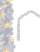 vidaXL Коледен гирлянд с LED лампички 20 м бял