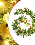 vidaXL Коледен гирлянд с LED лампички зелен 27 м PVC