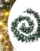 vidaXL Коледен гирлянд с LED лампички зелен 52 м PVC