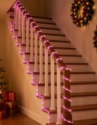 vidaXL Коледен LED светлинен маркуч 1200 LED светодиода Розово 50 m