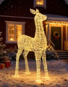 vidaXL Коледен светещ елен с LED LOVIISA 900 LED светодиода Топло бяло
