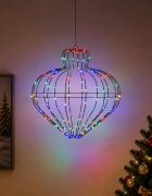 vidaXL Коледен светещ шпиц 192 LED светодиода Многоцветен Ø 45 x 40 cm