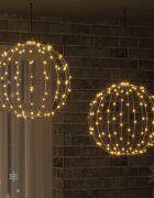 vidaXL Коледен светещ шпиц 2 бр. 320 LED светодиода Топло бяло