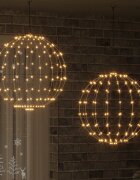 vidaXL Коледен светещ шпиц 2 бр. 384 LED светодиода Топло бяло