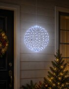 vidaXL Коледен светещ шпиц 96 LED светодиода Синьо Диаметър 30 x 32 см