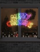 vidaXL Коледен знак 240 LED светодиода Многоцветен 995 x 54 см ПВЦ