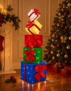 vidaXL Коледна декорация подаръчна кутия 5 бр. 125 LED светодиода