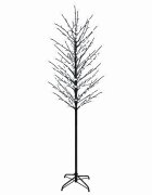 vidaXL Коледна елха с LED лампички Черно 240 cm Стомана