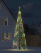 vidaXL Коледна елха светещ конус 1544 LED цветна 500 см