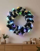 vidaXL Коледна гирлянда 16 LED светодиода Многоцветен стомана