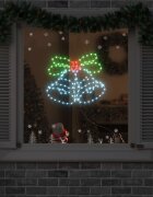 vidaXL Коледна камбана 144 LED светодиода Многоцветен 57 x 475 см ПВЦ