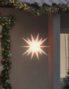 vidaXL Коледна лампа с LED сгъваема бяла 43 см