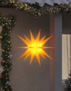 vidaXL Коледна лампа с LED сгъваема жълта 100 см