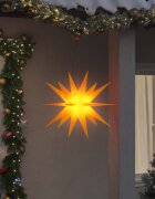 vidaXL Коледна лампа с LED сгъваема жълта 57 см