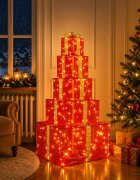 vidaXL Коледна LED декорация комплект светещи кутии 250 LED светодиода