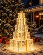 vidaXL Коледна LED декорация комплект светещи кутии 250 LED светодиода